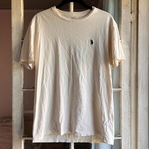 Polo Ralph Lauren Cream Short Sleeve Cotton T-Shirt